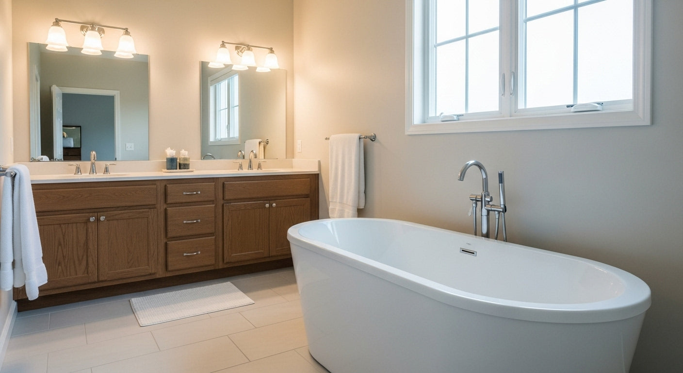 Does a Freestanding Bath Sit on Tiles?