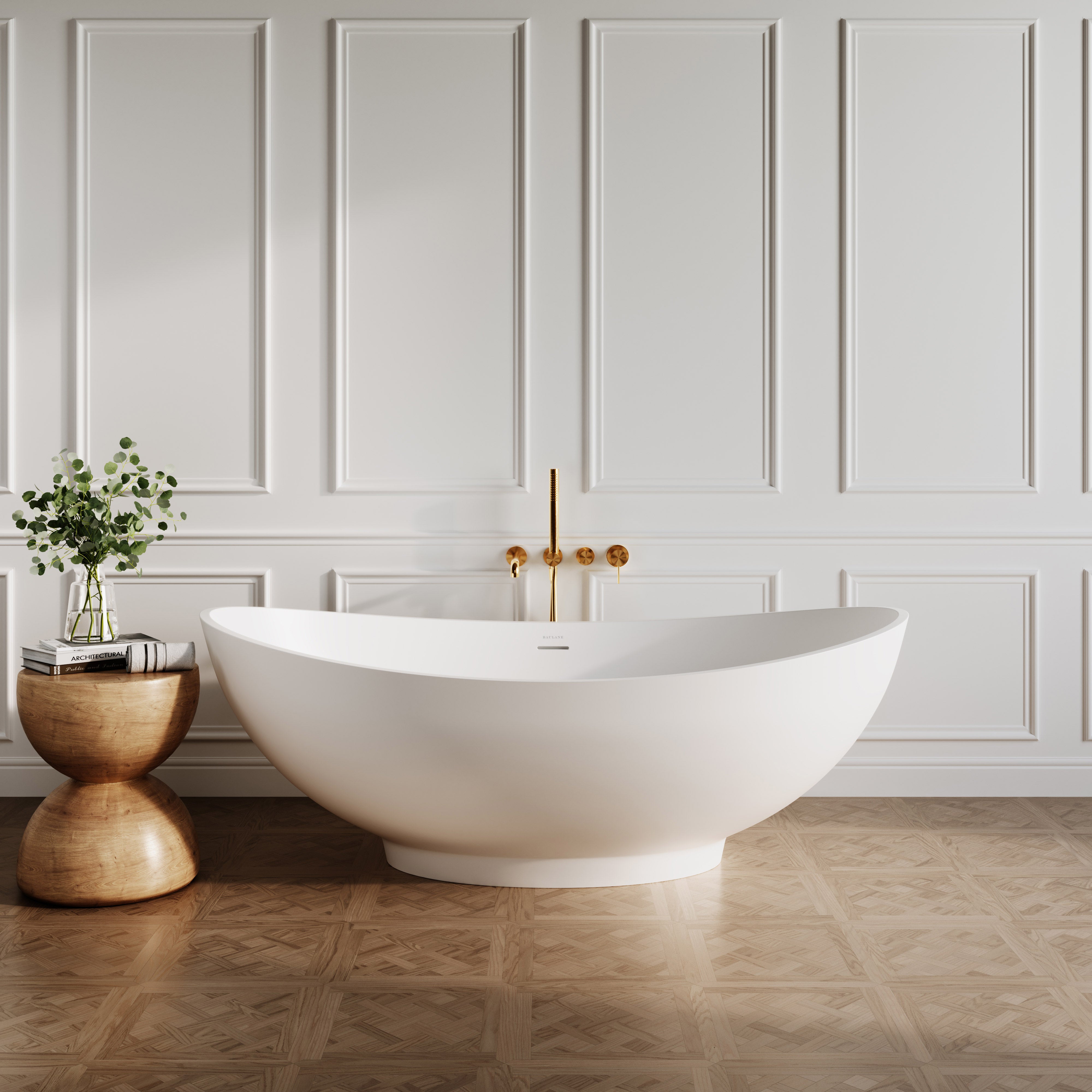 Luxury Freestanding Stone Resin Bath 1600mm