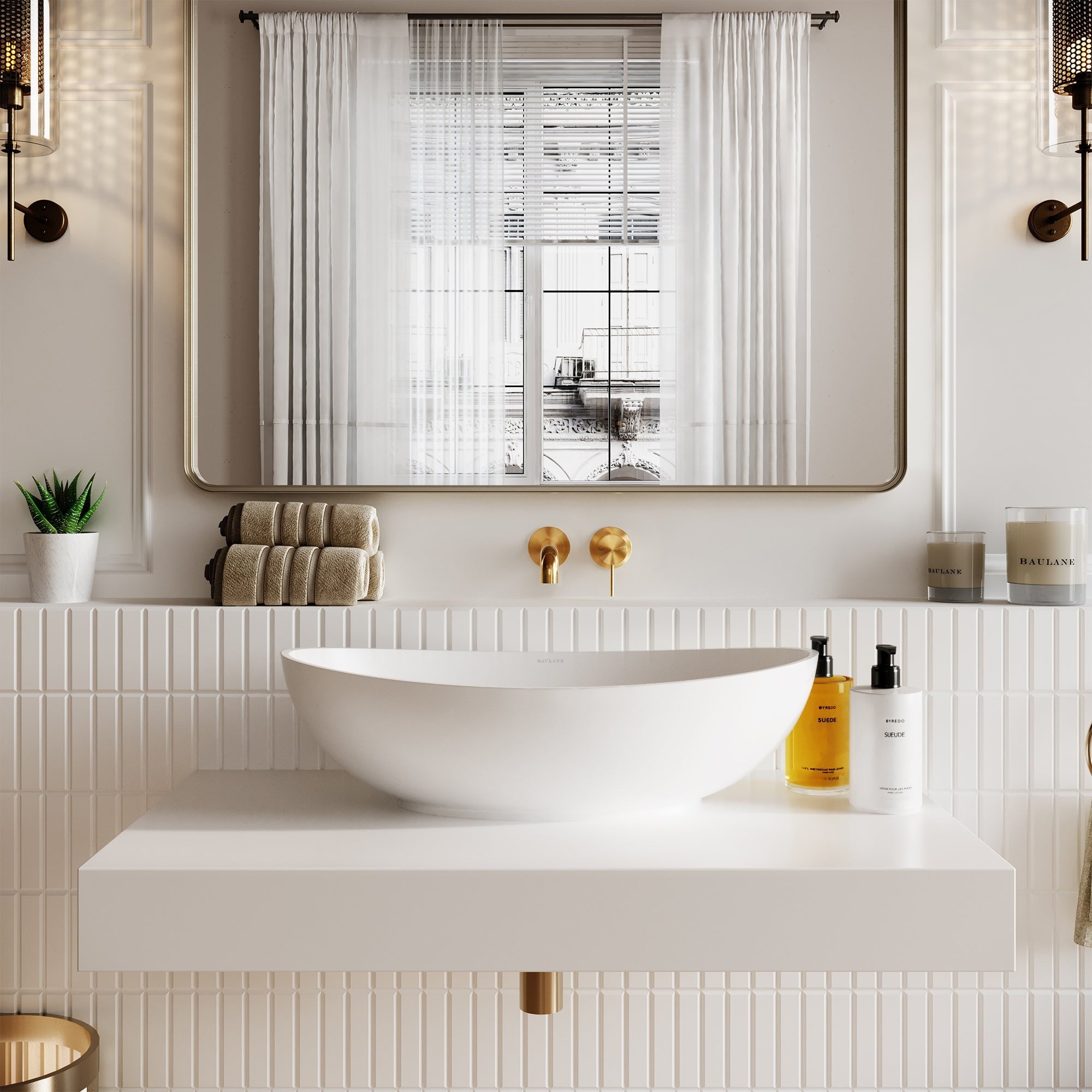 Luxury Stone Resin Basin Sink 620mm