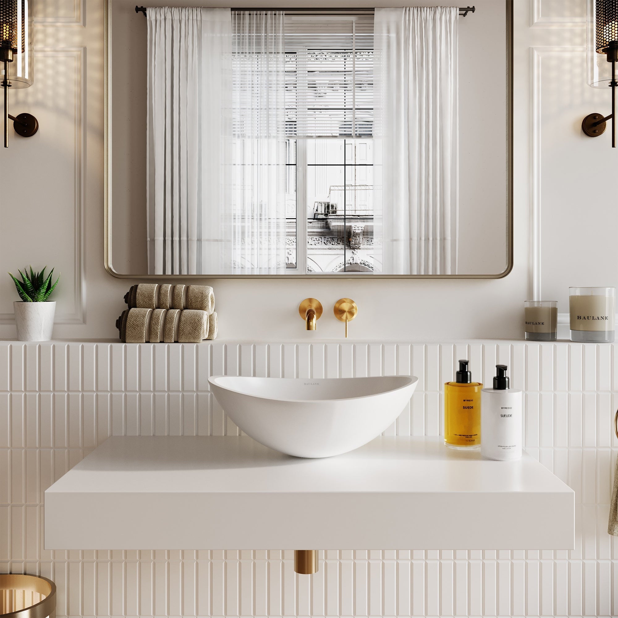 Luxury Stone Resin Basin Sink 420mm