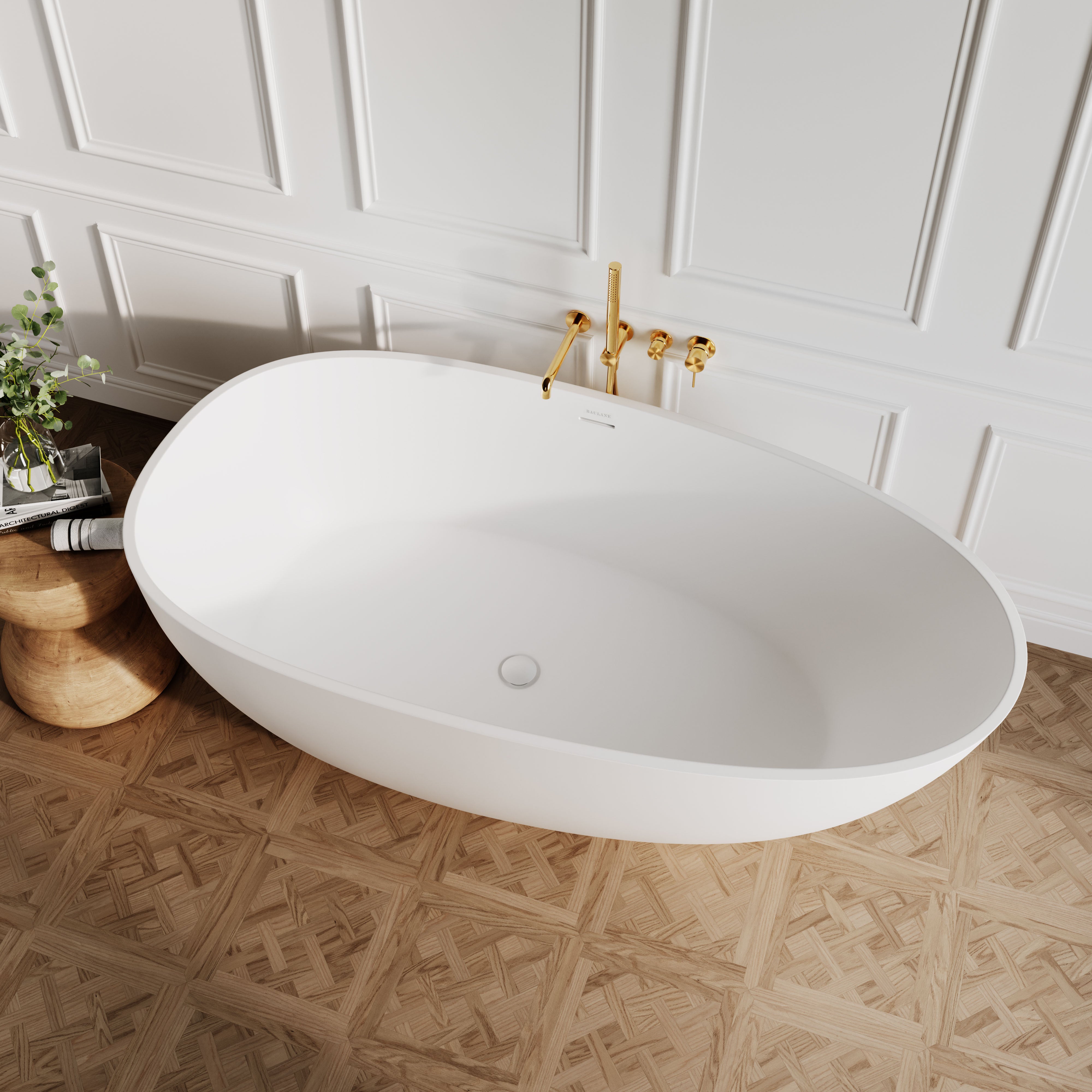 Luxury Freestanding Stone Resin Bath 1700mm