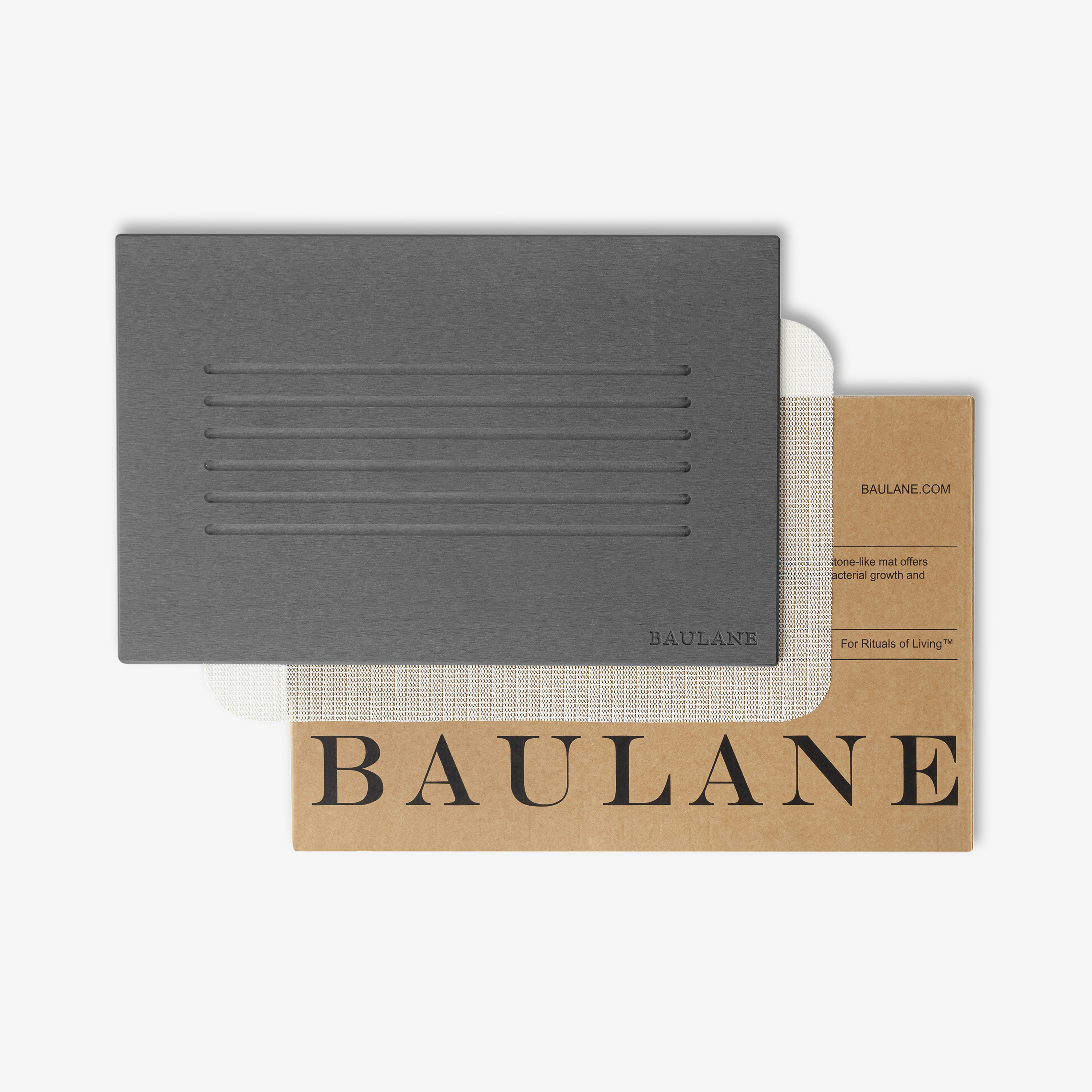 Serenity Stone Bath Mat - Graphite Grey