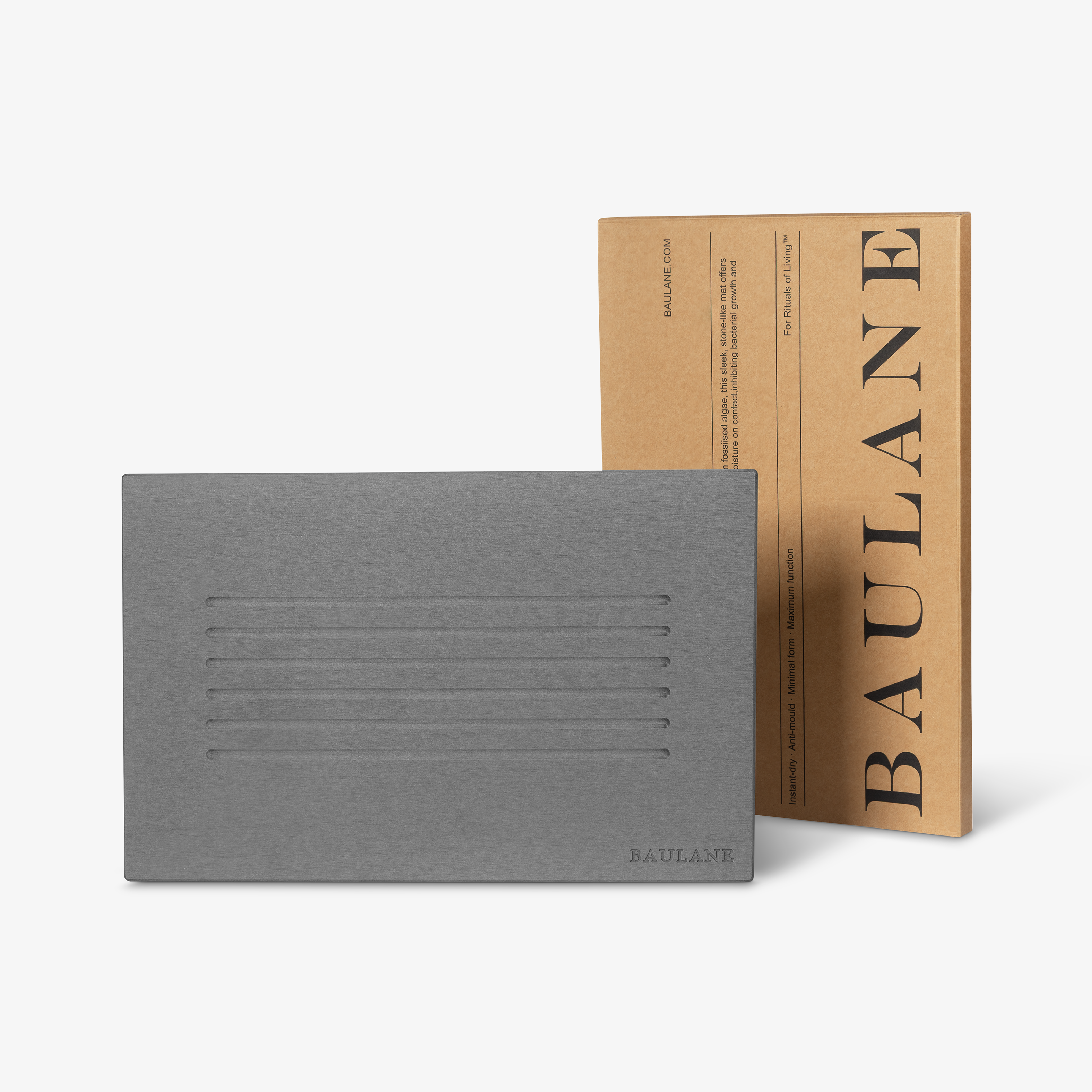 Serenity Stone Bath Mat - Graphite Grey