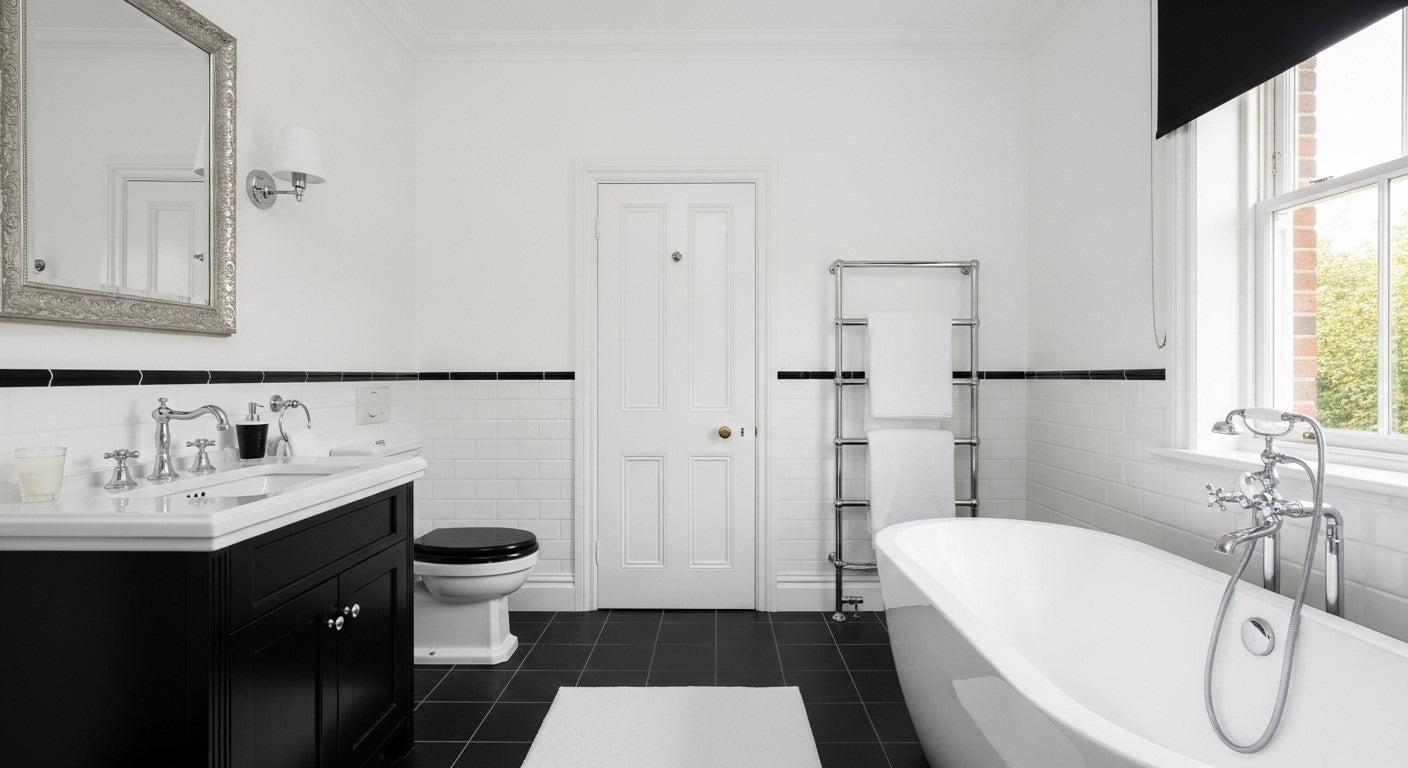10 Classy Black and White Bathroom Decor Ideas