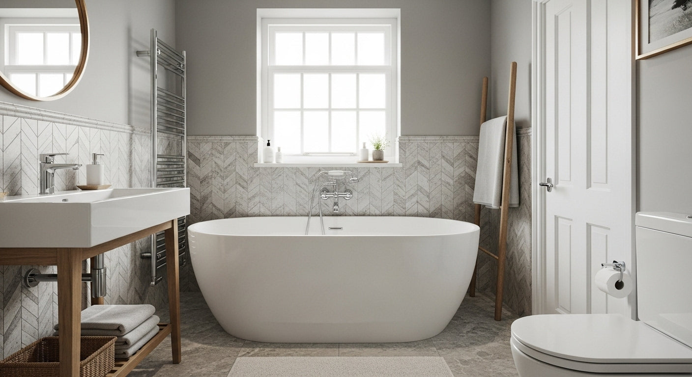 Soaking Tub Small Bathroom Ideas for UK home