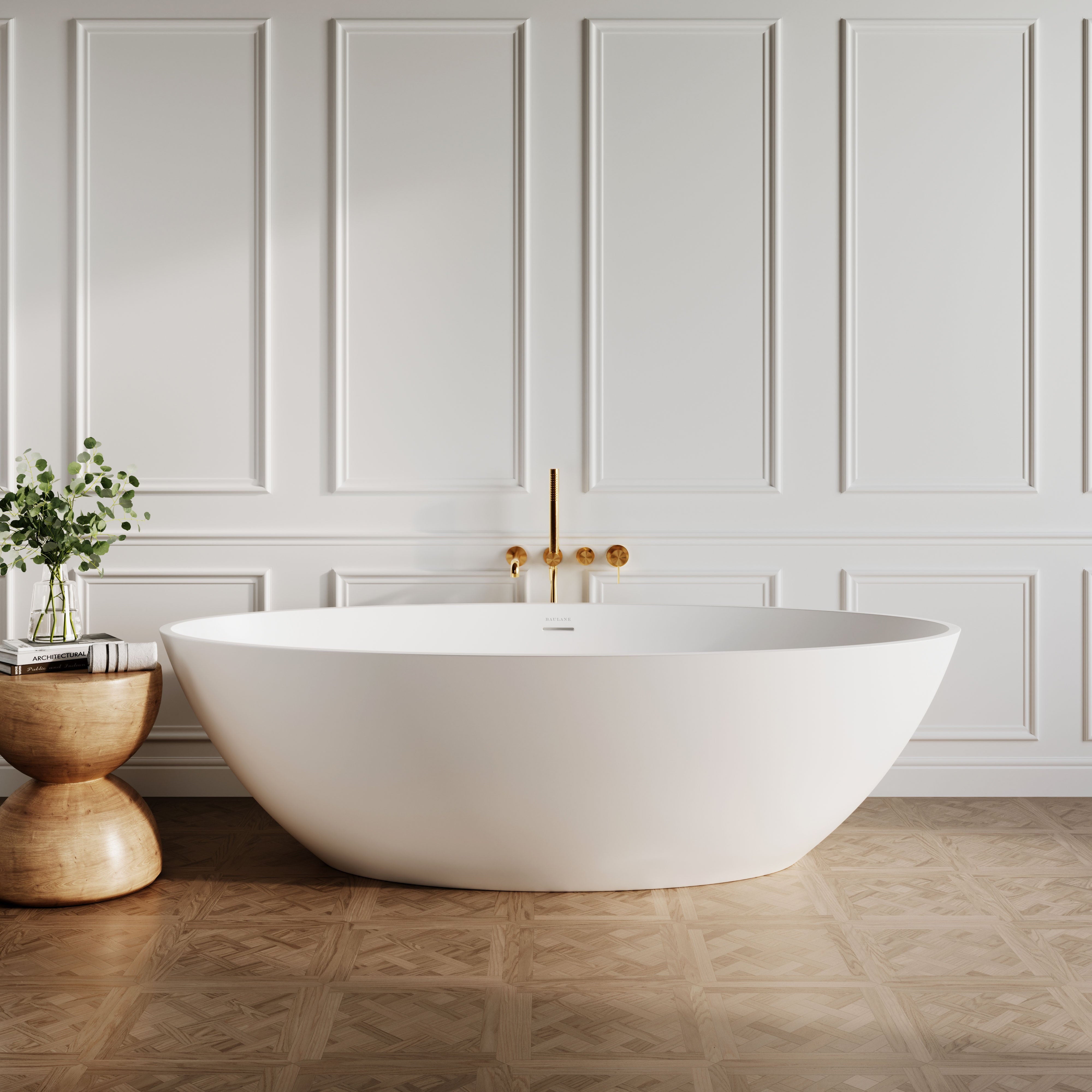 Luxury Freestanding Stone Resin Bath 1800mm