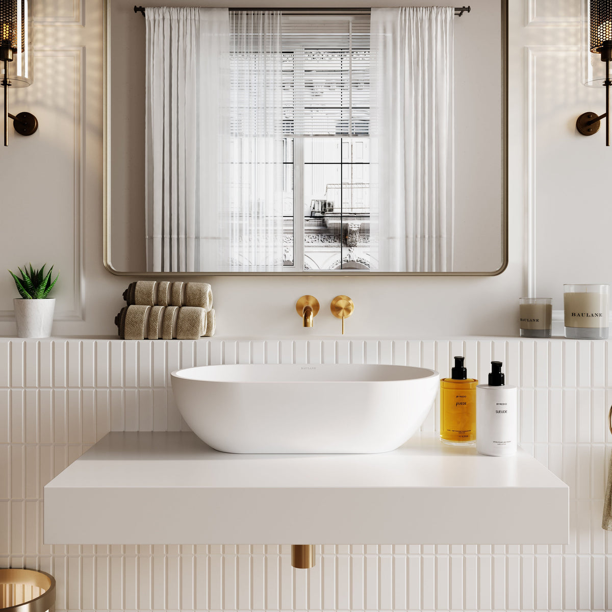 Luxury Stone Resin Basin Sink 560mm