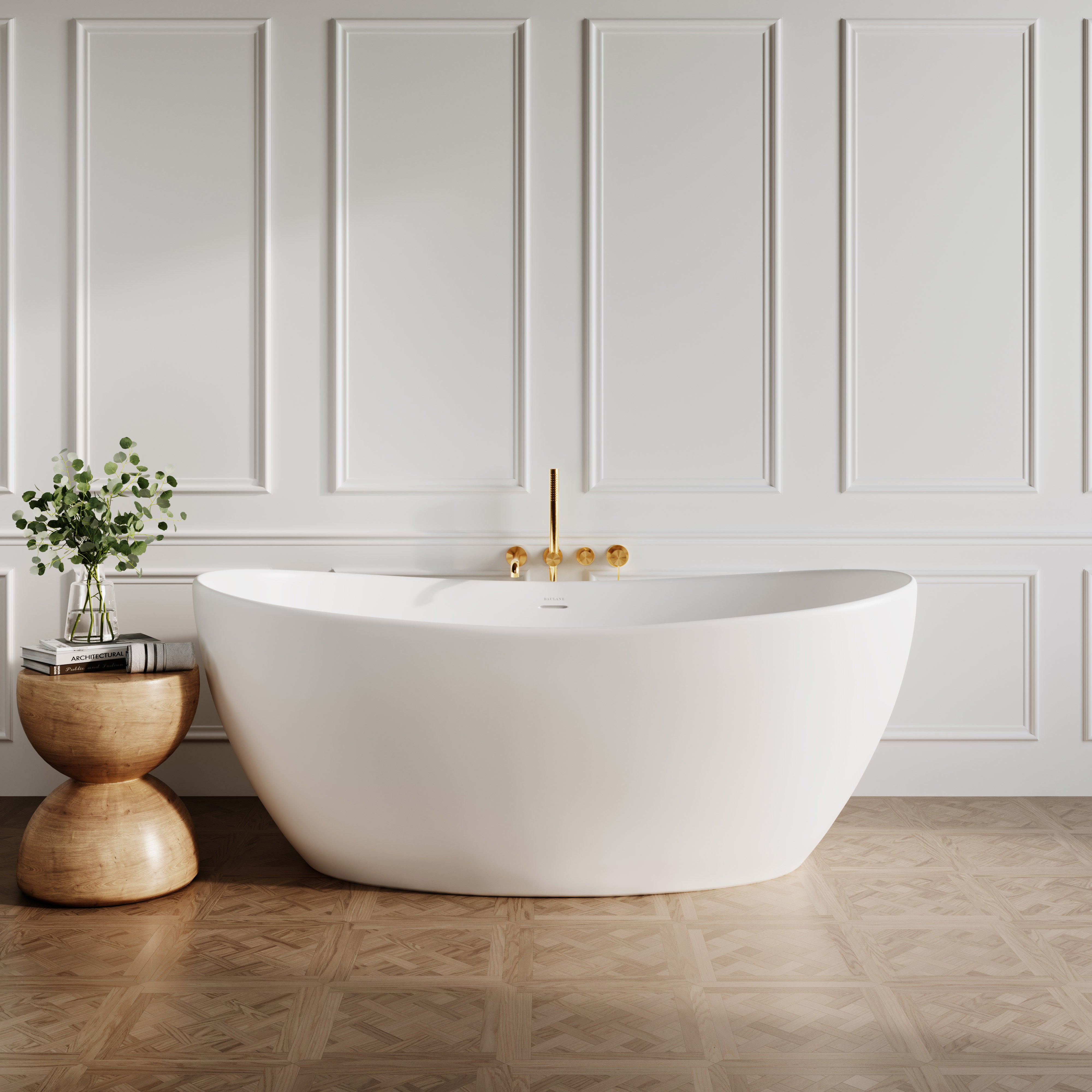 Luxury Freestanding Stone Resin Bath 1630mm