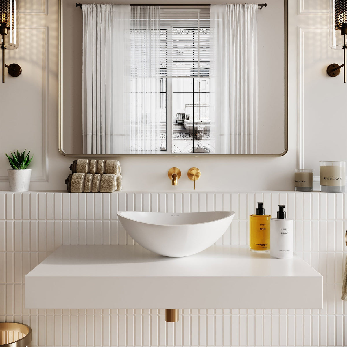 Luxury Stone Resin Basin Sink 420mm