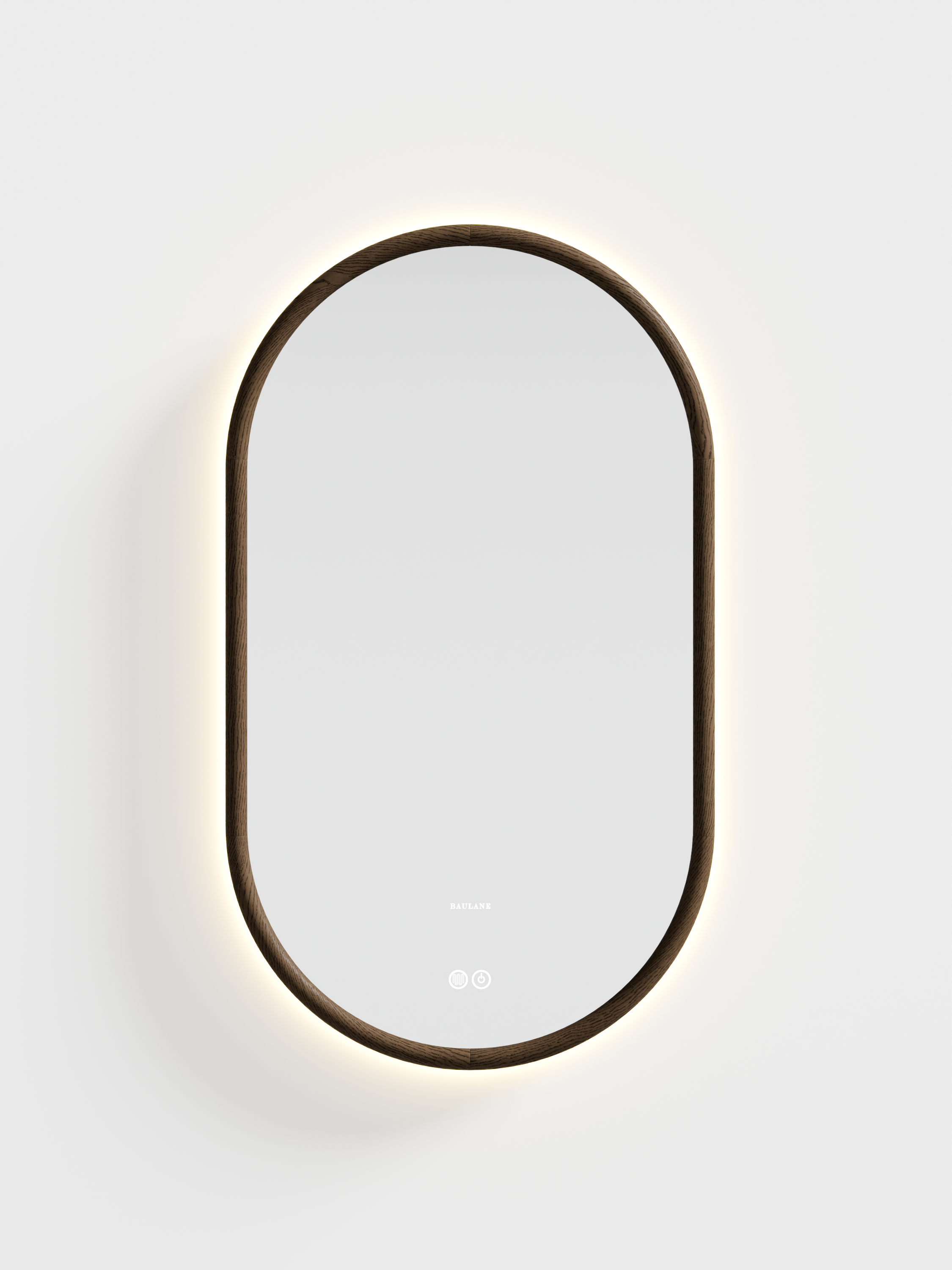 Bordeaux Series 2 Wooden Frame Oval Pill Mirror-2