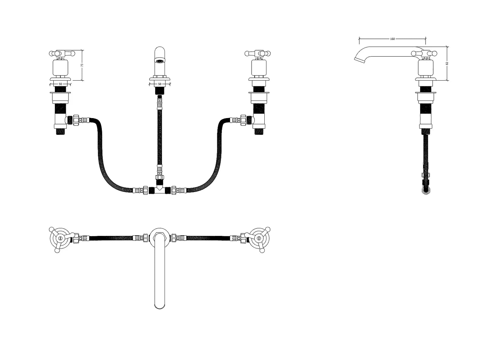 Kappa Three Hole Low Profile